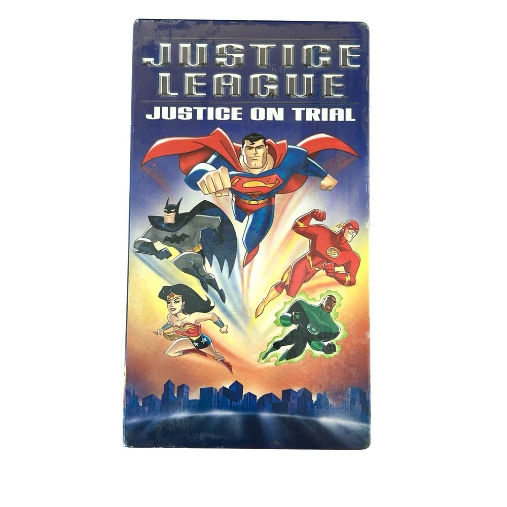 Vintage Justice League Justice on Trial (VHS 2003) Warner DC Comics New Sealed